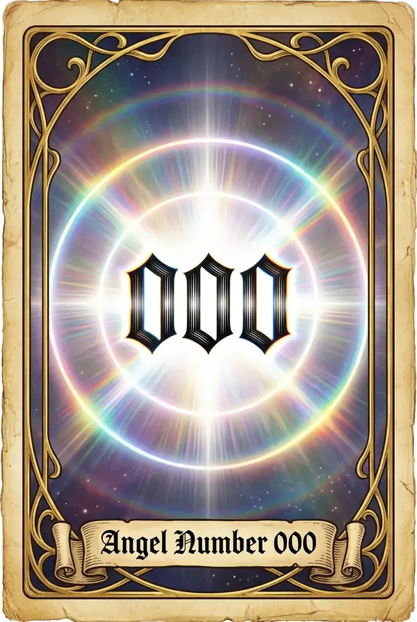 Angel number 000 - an infinite cosmic void filled with stars and boundless potential